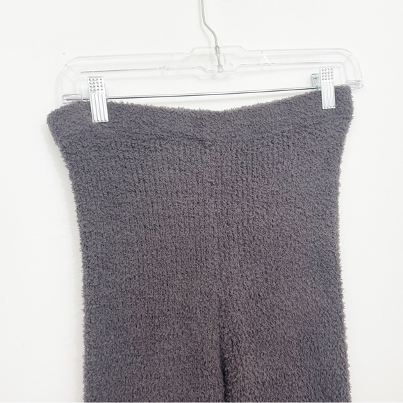 Isalis Fleece Lounge Pants Small Gray Pull-On Elastic Waist Skinny Fitted - Picture 3 of 8